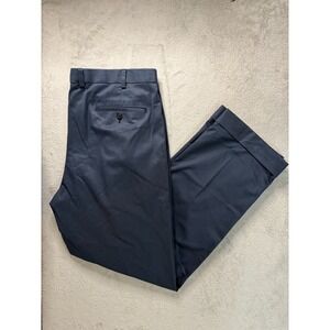 Brooks Brothers Advantage 'Elliot' Men's Khaki Pleated Chinos Cuffed Size 40x32